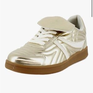 Steven Madden Gold Sneakers